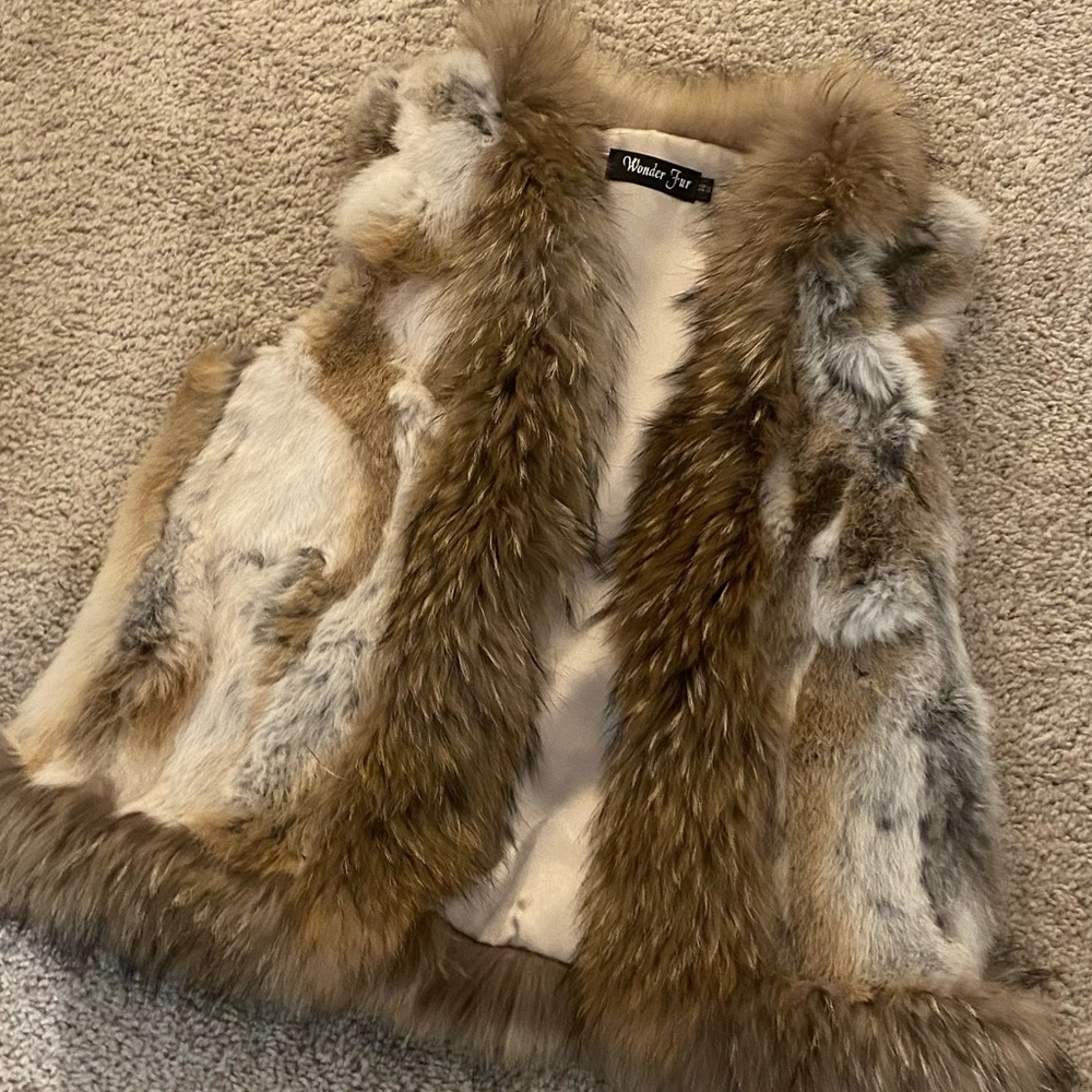Faux fur vest